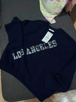 Sudadera Azul Los Angeles Talla M