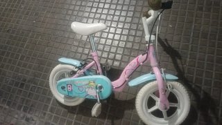 Bicicleta infantil rosa