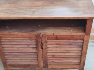 Mueble auxiliar madera antiguo