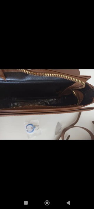 Bolso de mano marrón