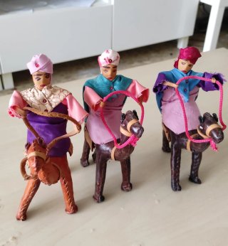 Reyes Magos de cuero