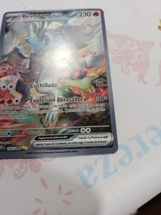 Carta Pokémon Reshiram EX 166/086 Full Art