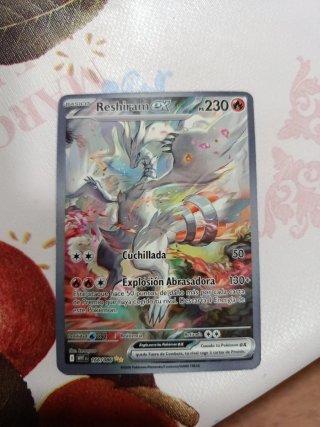Carta Pokémon Reshiram EX 166/086 Full Art
