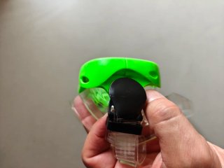 Maschera nuoto verde