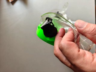Maschera nuoto verde