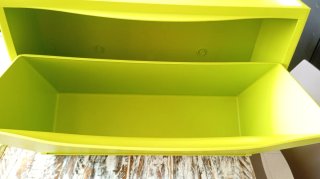 Zapatero Ikea modular verde plástico