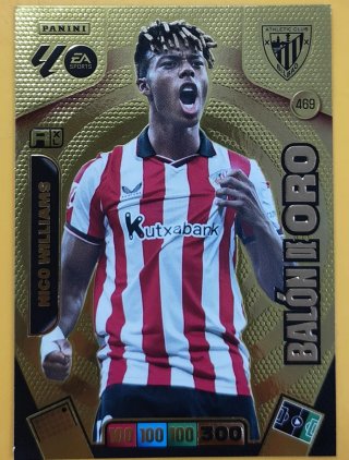 Nico Williams Balón de Oro Adrenalyn XL 2025-26