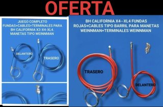 Fundas y Cables BH California X3-X4-XL4 NUEVOS