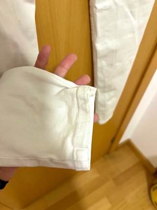 Pantalón pitillo Zara blanco