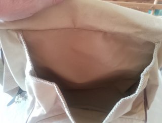 Borsa tascapane beige e marrone