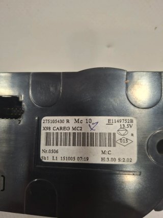 Mando Climatizador Renault Clio IV 275105430R