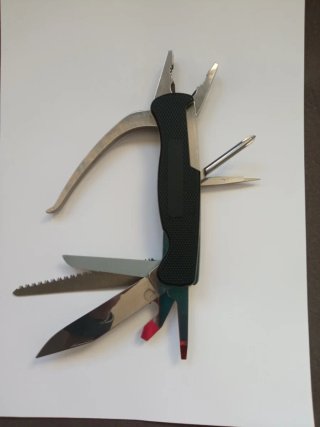 Navaja Multiusos Wenger PocketGrip + Funda Cuero
