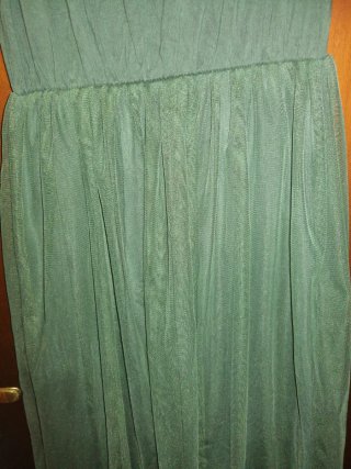 Vestido lentejuelas verde manga larga y vestido