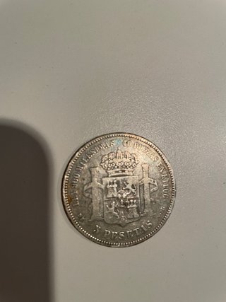 Moneda 5 Pesetas Alfonso XII 1875