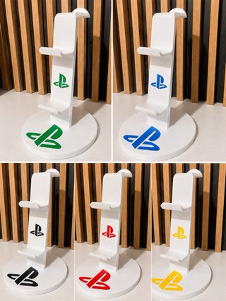 Soporte Mandos PS5 y Auriculares Blanco