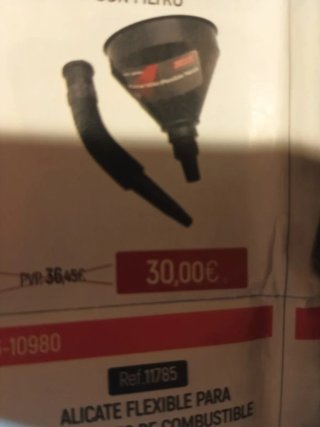 Embudo cuello flexible con filtro