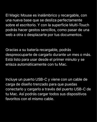 Apple Magic Mouse Blanco