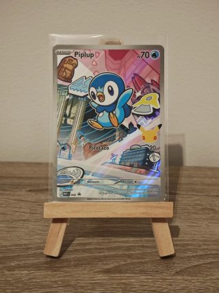 Set 3 Cartas Pokémon: Turtwig, Piplup, Chimchar