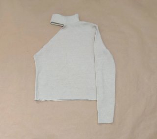 Top ZARA Asimétrico Cuello Choker Gris