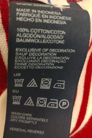 Polo Tommy Hilfiger righe rosse e bianche