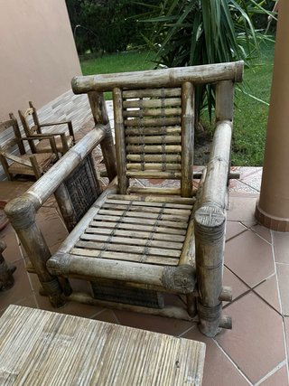 Conjunto Bambú: Sofá, Sillón y Mesa