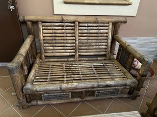 Conjunto Bambú: Sofá, Sillón y Mesa