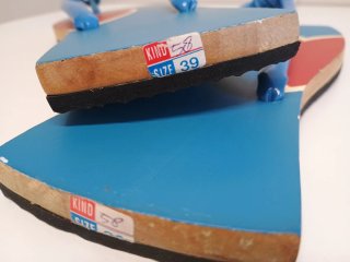 Chanclas japonesas de madera con corazón - Nuevas