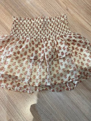 Falda hippie con volantes