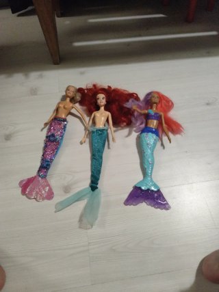 Lote de 3 muñecas sirenas por 15€ las 3