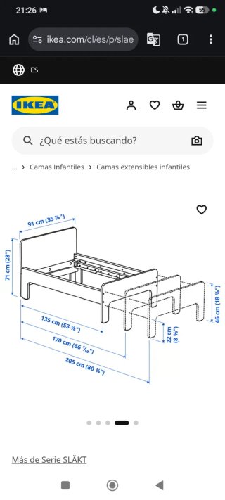 Camas infantiles Slakt (Ikea)