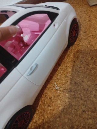 Coche Barbie Blanco y Rosa