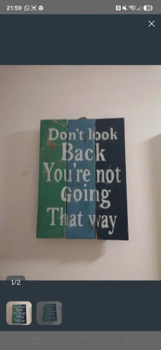 Cuadro Don't look Back