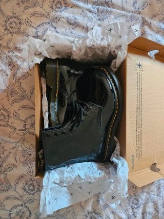 Stivali Dr Martens in pelle nera
