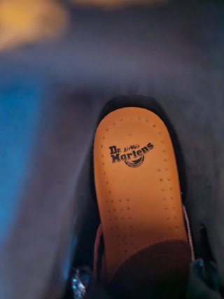 Stivali Dr Martens in pelle nera