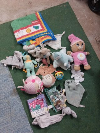 Lote Juguetes Bebé Peluches Manta Actividades