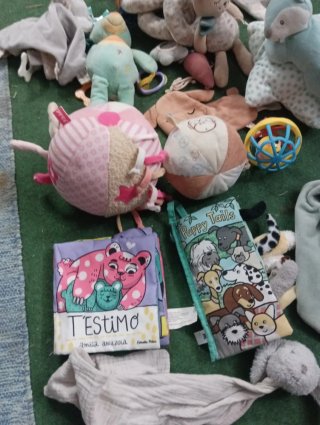 Lote Juguetes Bebé Peluches Manta Actividades