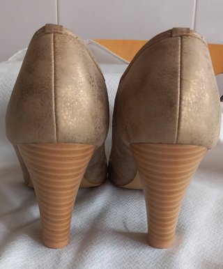 Zapatos Marypaz Dorados Talla 39