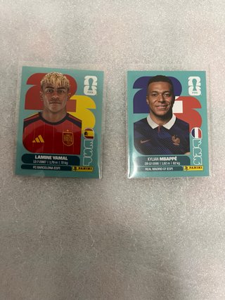 Lamine Yamal y Mbappé Cromos Mundial 2026