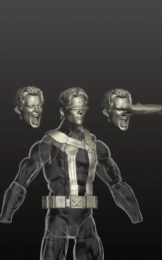 Cyclops Kit Custom 3D Marvel Legends