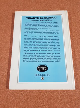 Libro Tirante el Blanco Bruguera