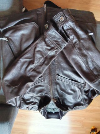 Chaqueta Piel Massimo Dutti Marrón