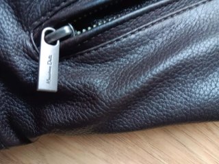 Chaqueta Piel Massimo Dutti Marrón