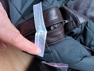 Chaqueta Piel Massimo Dutti Marrón