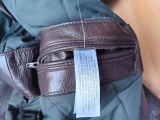 Chaqueta Piel Massimo Dutti Marrón