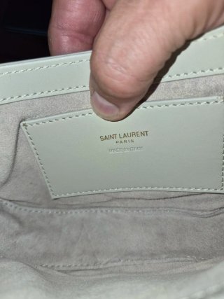 Borsa Saint Laurent Le 5 à 7 Beige