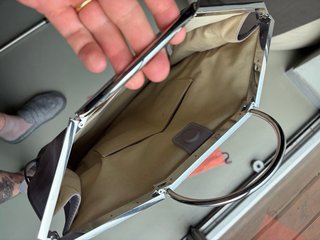 Borsa Max&Co Pelle Grigia con Sacca Arancione