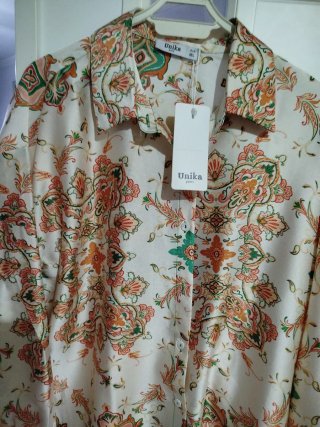 Blusón blanco Unika estampado