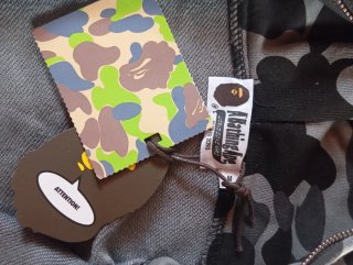 Felpa BAPE WGM Shark Zip Grigia