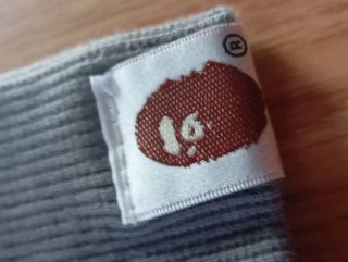 Felpa BAPE WGM Shark Zip Grigia