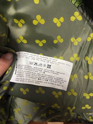 Vestido verde y marrón talla S